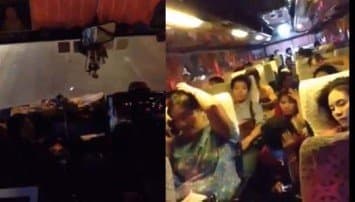 รถทัวร์ไทยหรือรถไฟอินเดีย! ชาวเน็ตอัดคลิปแฉ รถทัวร์รับคนล้น แทบขี่คอ