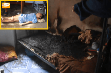 ไฟฟ้าลัดวงจร เพื่อนบ้านเข้าช่วยทันชายอัมพฤกษ์ เกือบถูกไฟคอกหวิดดับ