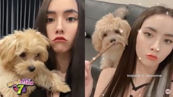 ส่องโมเมนต์น่ารักๆของมุกดา นรินทร์รักษ์  กับ ซูชิ น้องหมาสุดเลิฟ