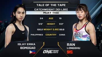อิสไลย์ เอริกา โบโมกาว vs ราน หลงชู | ONE ลุมพินี 93 | 10 ม.ค. 2568 | Ch7HD