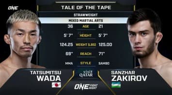ทัตสึมิตสึ วาดะ vs ซานซาร์ ซาคิรอฟ | ONE FIGHT NIGHT 27 | CH7HD | 11 ม.ค. 2568