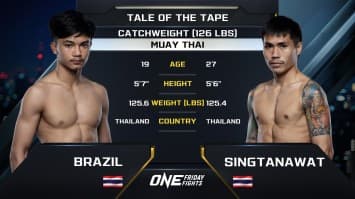 บราซิล เอ็มเอกชาติ vs สิงห์ธนวัฒน์ นกยีนส์ลาดกระบัง | ONE ลุมพินี 96 | 7 ก.พ. 2568 | Ch7HD