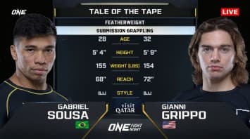 กาเบรียล ซูซา vs จิอานนี กริปโป | ONE FIGHT NIGHT 28 | CH7HD | 8 ก.พ. 2568