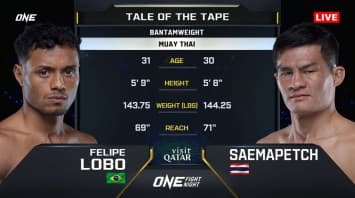 ฟิลิปเป โลโบ vs เสมาเพชร แฟร์เท็กซ์  | ONE FIGHT NIGHT 28 | CH7HD | 8 ก.พ. 2568