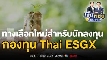 กองทุน Thai ESGX ทางเลือกใหม่สำหรับนักลงทุนที่รักษาสิทธิประโยชน์ทางภาษี | เงินทองของจริง