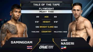 สมิงดำ เอ็นเอฟ.ลูกสวน vs อาเมียร์ นาซิรี | ONE ลุมพินี 110 | 30 พ.ค. 2568 | Ch7HD