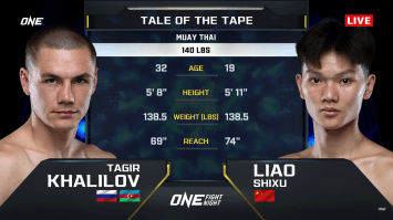 ทาเกียร์ คาลิลอฟ vs เหลียว ชือซู | ONE FIGHT NIGHT 32 | CH7HD | 7 มิ.ย.2568
