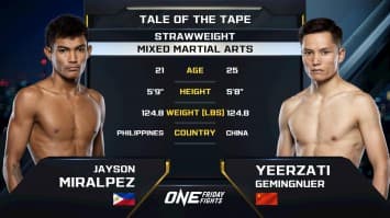 เจย์สัน มิราลเปซ vs เยียร์ซาต เกอมิงนูเออร์ | ONE ลุมพินี 113 | 20 มิ.ย. 2568 | Ch7HD