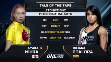 อายากะ มิอูระ vs ฮูลีอานา โอตาโลรา | ONE ลุมพินี 116 | 18 ก.ค. 2568 | Ch7HD