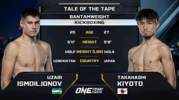 อูซาอีร์ อิสมออิลจอนอฟ vs คิโยโตะ ทากาฮาชิ | ONE ลุมพินี 117 | 25 ก.ค. 2568 | Ch7HD