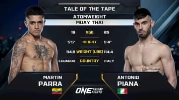 มาร์ติน พาร์รา vs อันโตนิโอ ปิอานา | ONE ลุมพินี 117 | 25 ก.ค. 2568 | Ch7HD