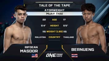 รีฟดีน มาสดอร์ vs เบอร์หนึ่ง ส.สละชีพ | ONE ลุมพินี 118 | 1 ส.ค. 2568 | Ch7HD