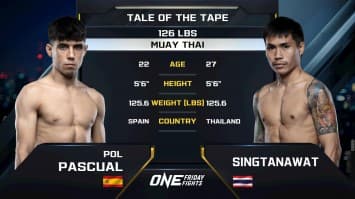 ปอล ปาสกวล vs สิงห์ธนวัฒน์ นกยีนส์ลาดกระบัง | ONE ลุมพินี 118 | 1 ส.ค. 2568 | Ch7HD