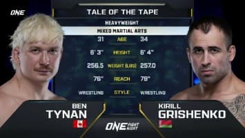 เบน ไทแนน  vs  คิริลล์ กรีเชนโก | ONE FIGHT NIGHT 34 | CH7HD | 2 ส.ค.2568 