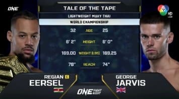 รีเกียน เออร์เซล vs จอร์จ จาร์วิส | ONE FIGHT NIGHT 34 | CH7HD | 2 ส.ค.2568