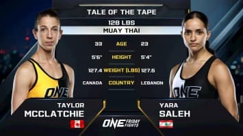 เทย์เลอร์ แมคคลาตชี vs ยารา ซาเลห์ | ONE ลุมพินี 119 | 8 ส.ค. 2568 | Ch7HD