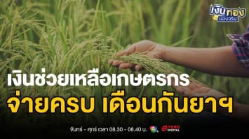 อัพเดท ! เงินช่วยเหลือเกษตรกร 4 หมื่นล้าน จ่ายกันยายน 68 | เงินทองของจริง